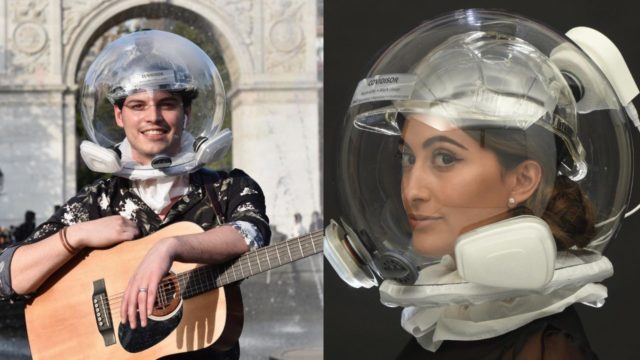 Casco Covid en personas