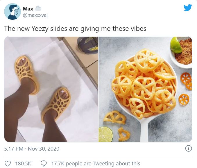 Las nuevas chanclas de Kanye West que parecen chicharrones de ruedita.