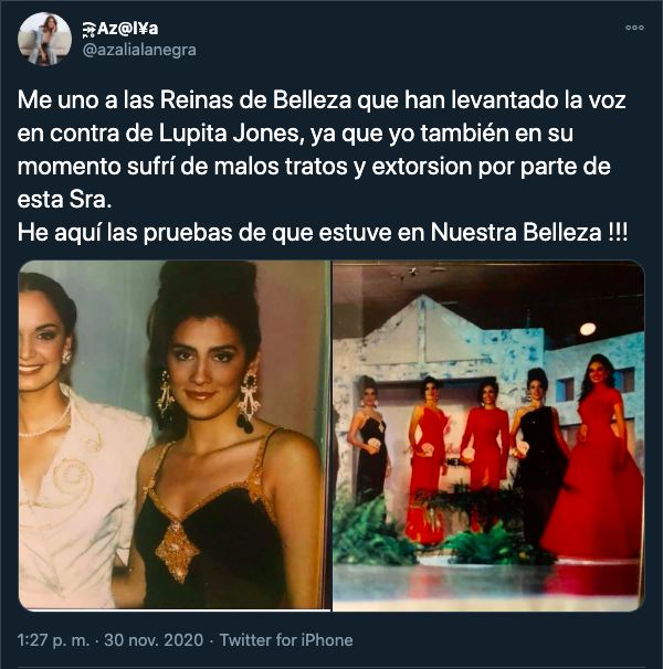 ExBigBrother denuncia que también sufrió maltrato de Lupita Jones
