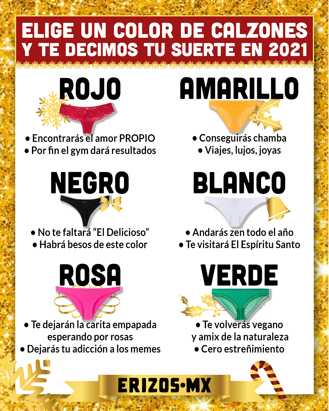 Meme: elige un color de calzones y te decimos tu suerte en el 2021