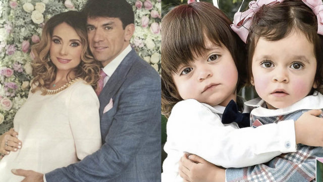 Elizabeth Álvarez y Jorge Salinas celebran el cumpleaños de sus mellizos