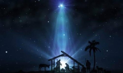 Estrella de Belén con el niñito jesús