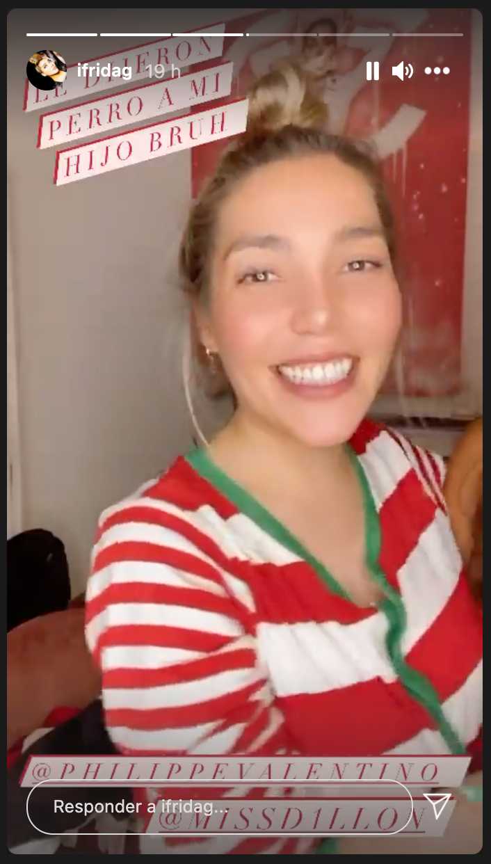 Frida Sofía festeja la navidad 2020 sola