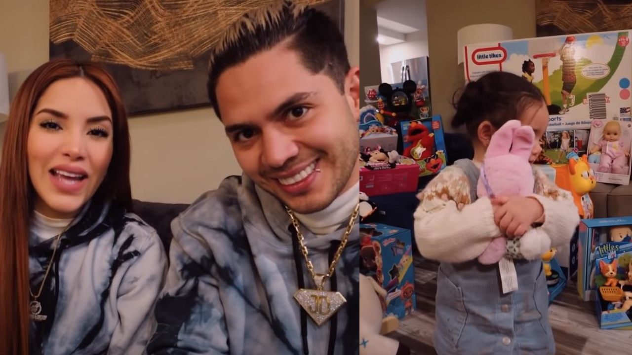 Kimberly Loaiza y Juan de Dios gastan 25 mil pesos en juguetes para su hija