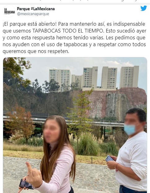 Lady cubrebocas