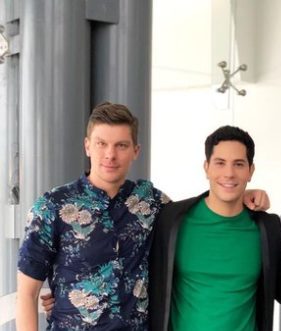 Christian Chávez con su ex novio Maico Kemper