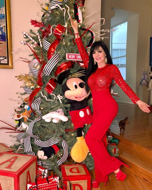 Maribel Guardia y su árbol de navidad