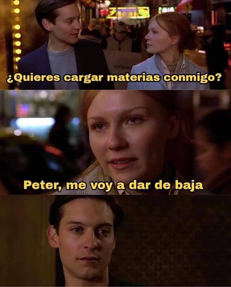 Meme Peter me voy a dar de baja