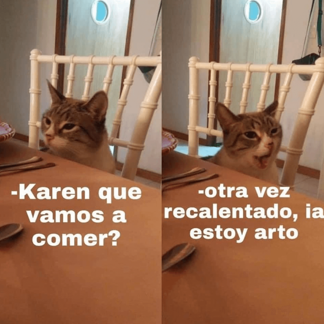 Meme de Karen qué vamos a comer