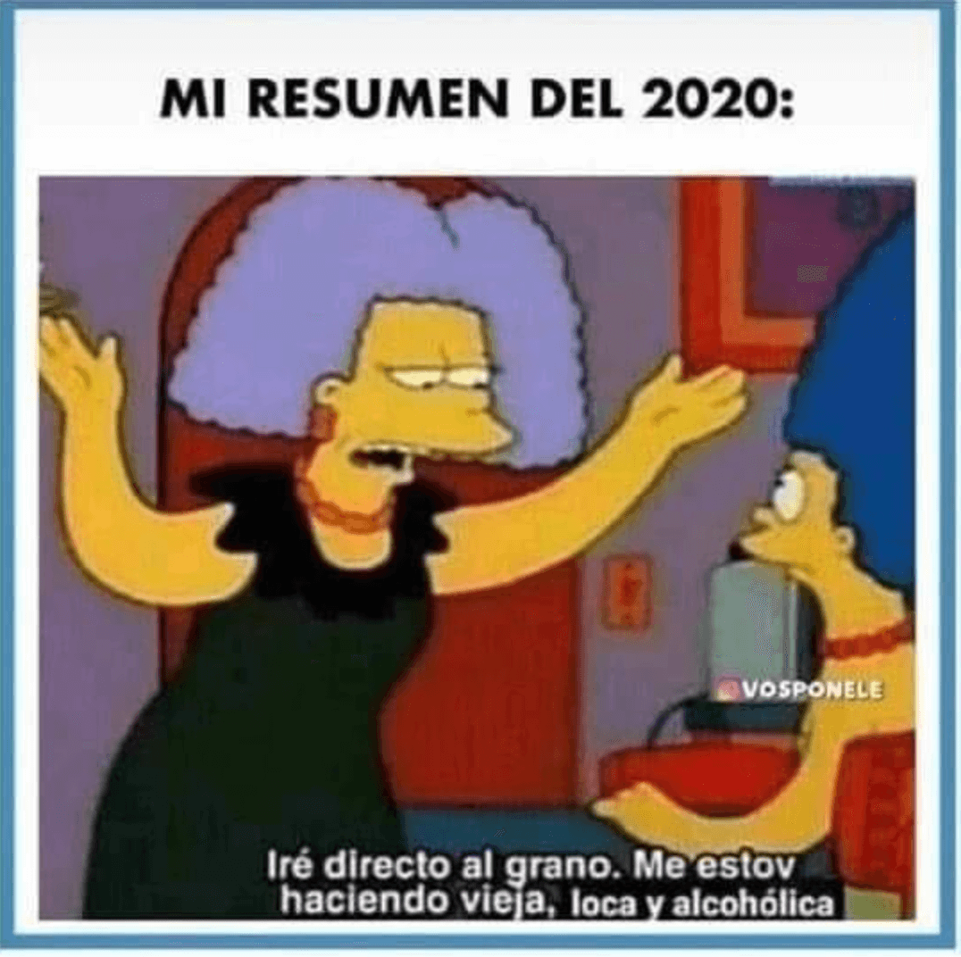 Meme de como estuvo el 2020
