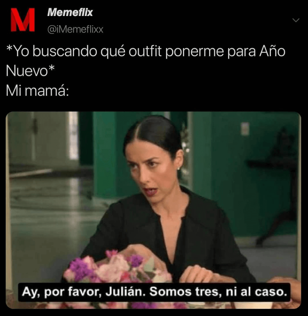Meme de la cena de año nuevo