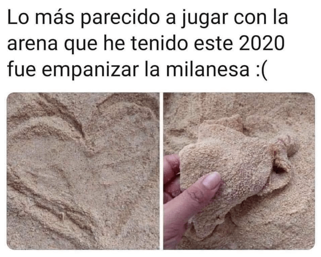 Meme de milanesa empanizada
