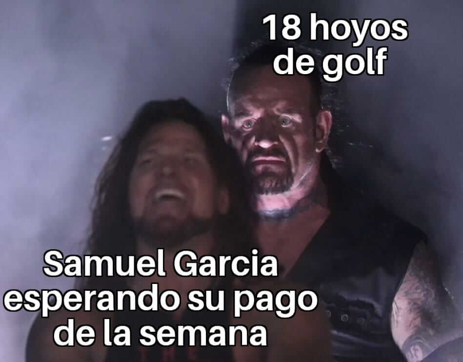 Los mejores memes de Samuel García obligado a jugar golf
