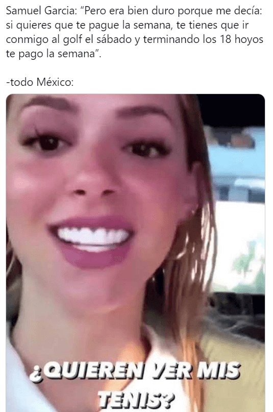 Los mejores memes de Samuel García obligado a jugar golf