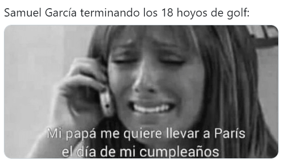 Los mejores memes de Samuel García obligado a jugar golf