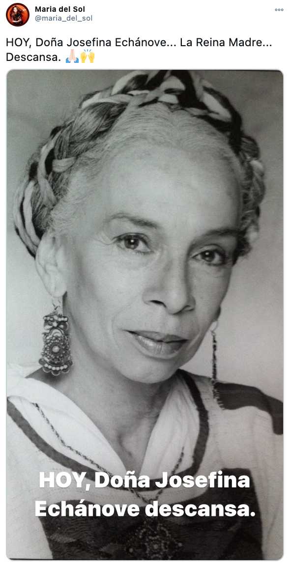 Fallece Josefina Echánove
