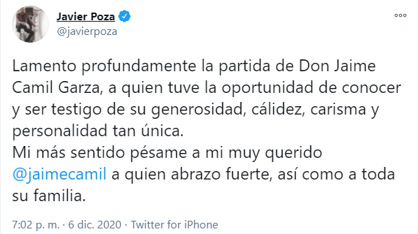 Murió el padre de Jaime Camil
