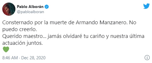 Pablo Alboran habla de Armando Manzanero