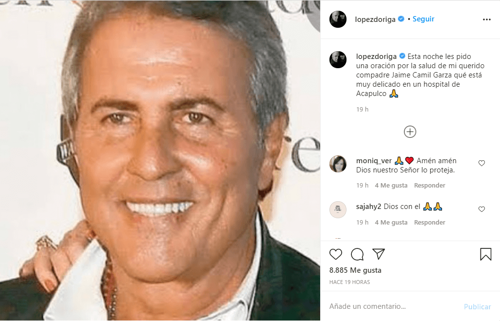 Jaime Camil Garza hospitalizado