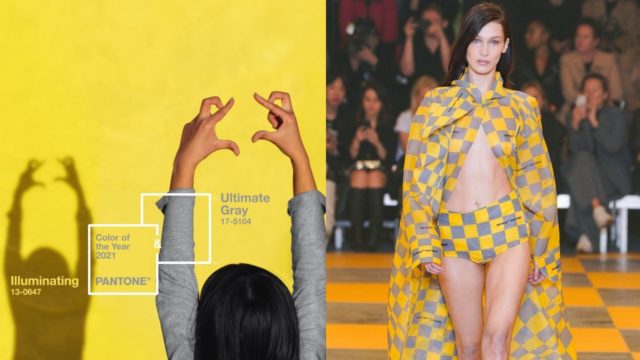 Amarillo y Gris