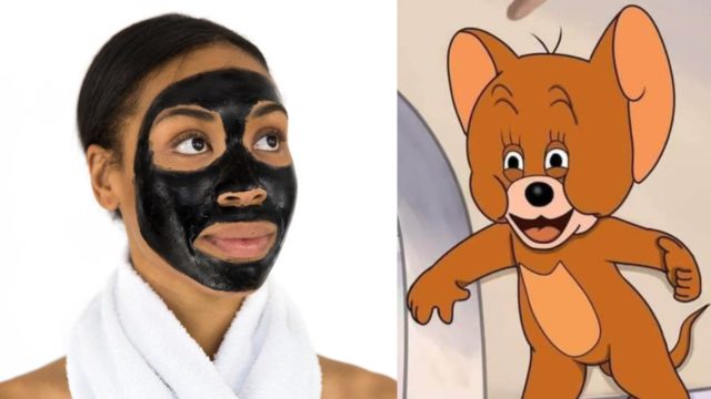 Pareja usa mascarilla de menstruaciÃ³n