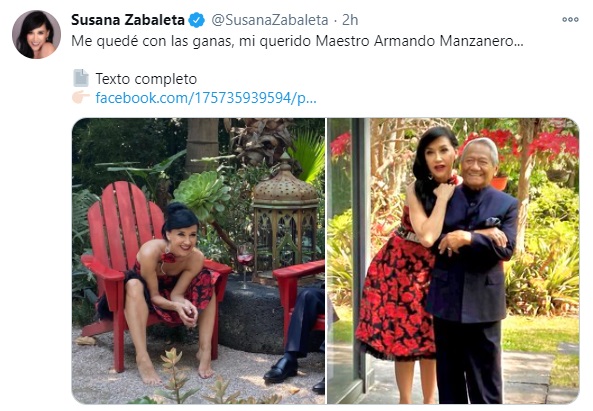 Susana Zavaleta y Armando Manzanero