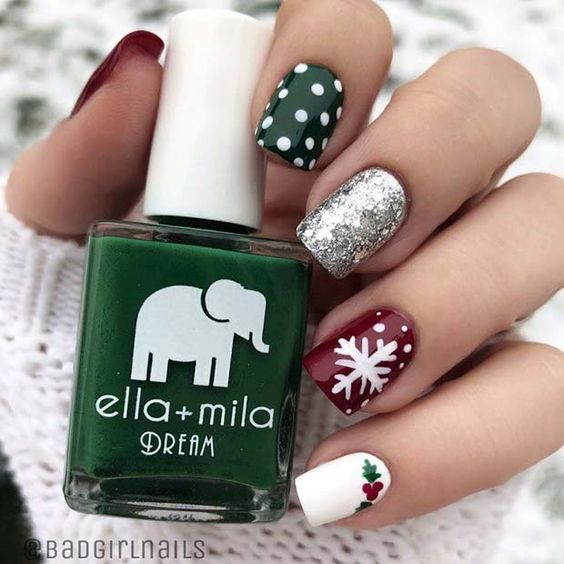 Uñas de Navidad