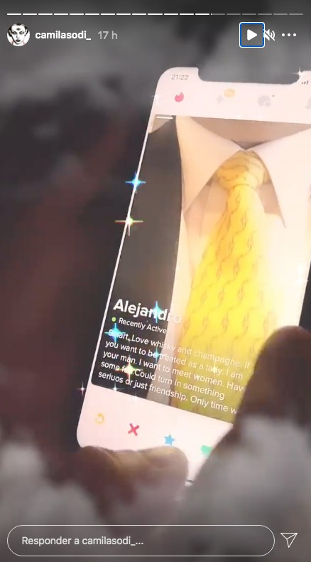 Camila Sodi presume a alejandro en tinder