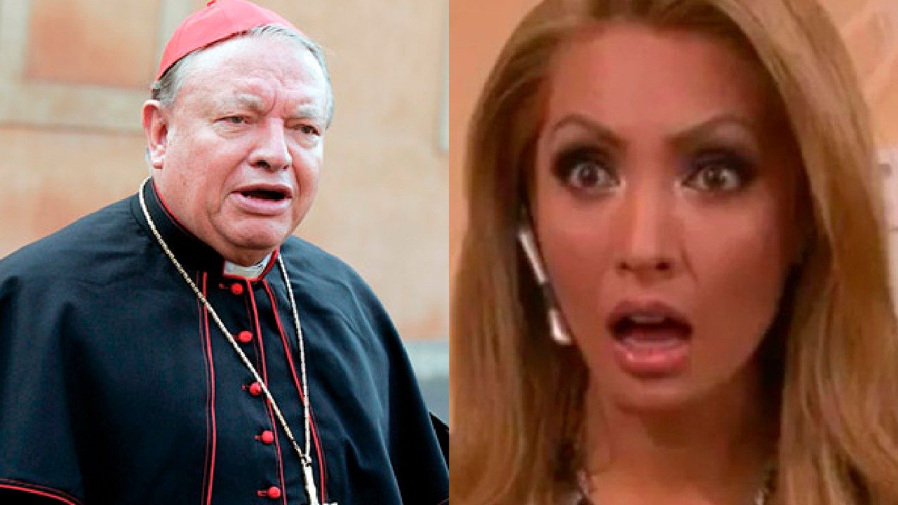 Cardenal de guadalajra juan Sandoval con Paty navidad