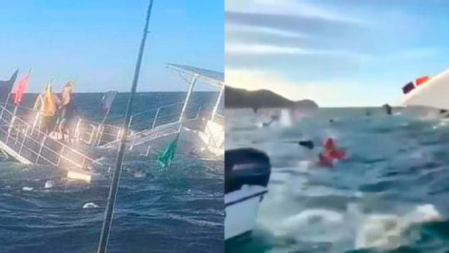 Embarcación se hunde en Puerto Vallerta durante fiesta