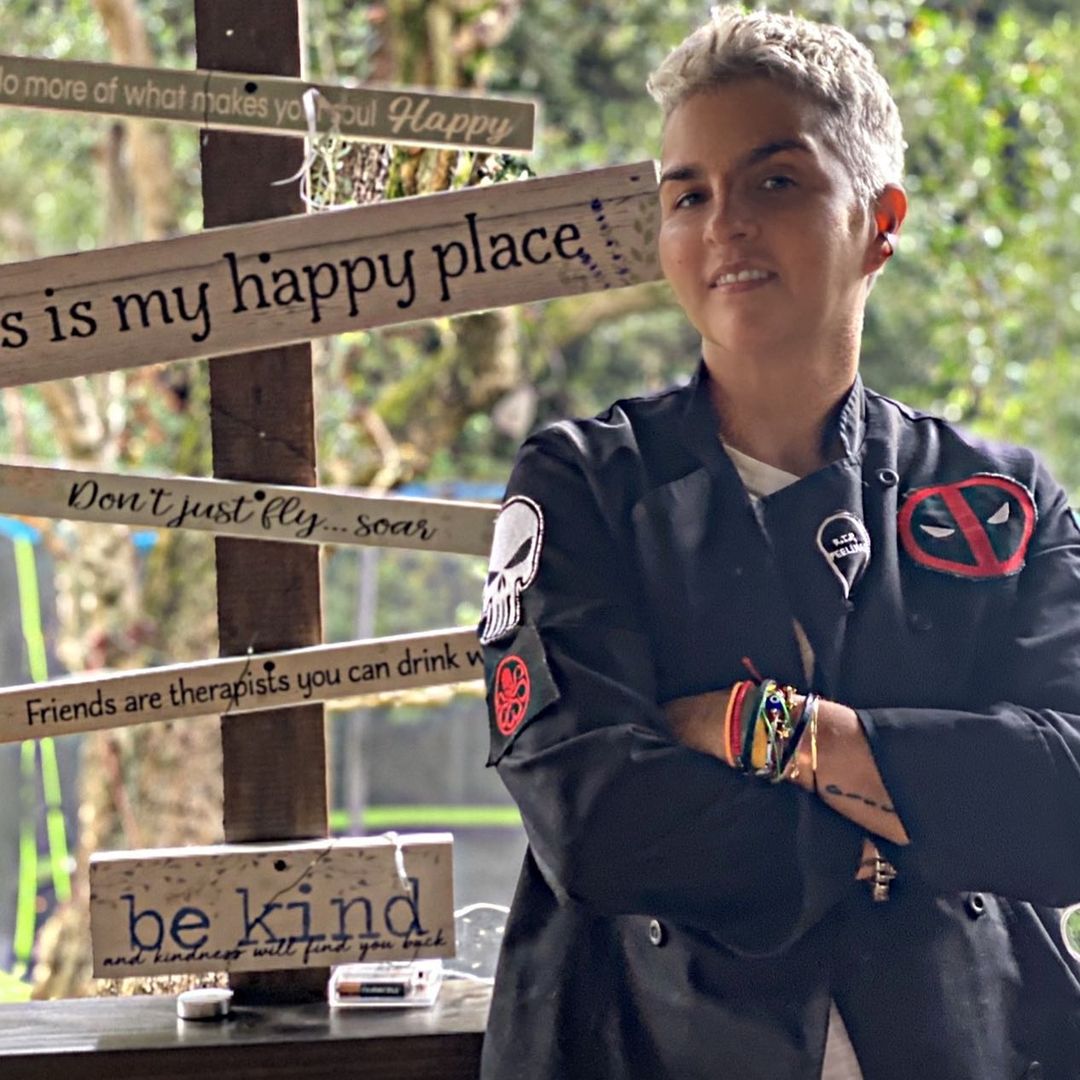 Federica de kabah antes de su operación en el esófago