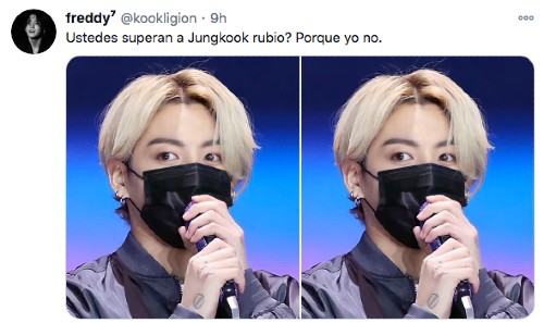 Fotos de jungkook rubio