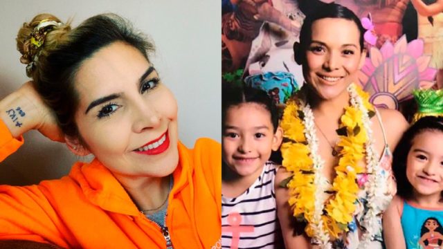Karla Panini con las hijas de Karla Luna en foto
