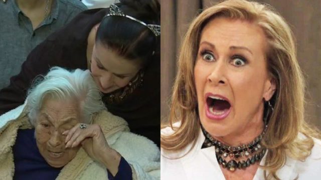 Laura Zapata sorprendida por la salud de su abuela