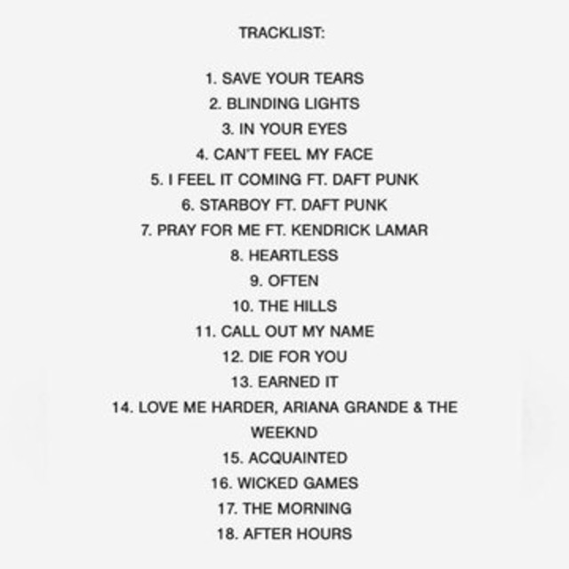 Canciones The Weeknd super bowl lv