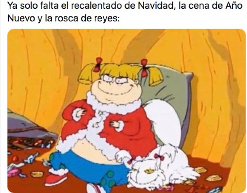 Meme de Rugrats gordo por la rosca de reyes