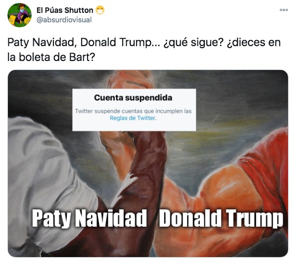 Meme cuentas de twitter patricia navidad donald trump