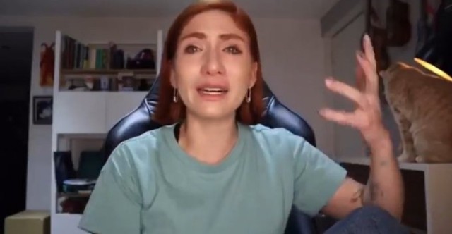 Nath campos llorando por el abuso que sufrió de rix