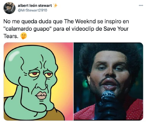 The weeknd como calamardo guapo
