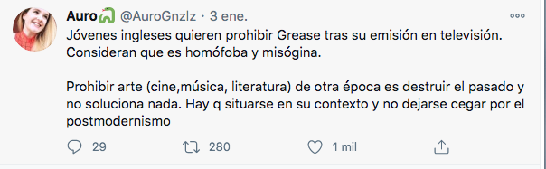 Tuit contra la película vaselina