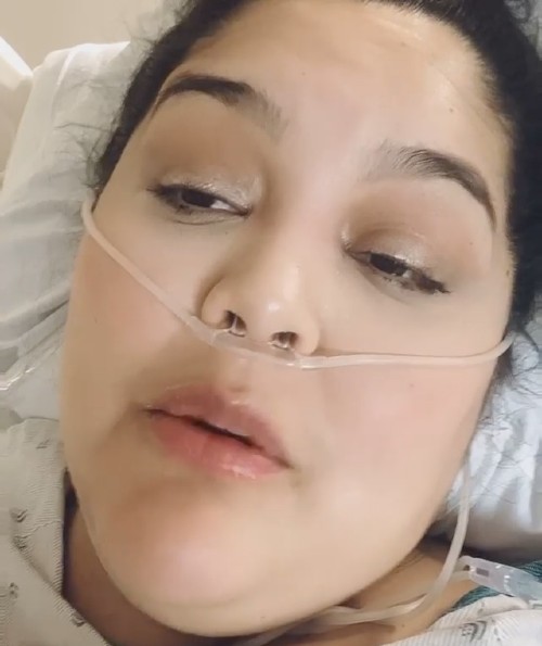 Wendolee Ayala en el hospital
