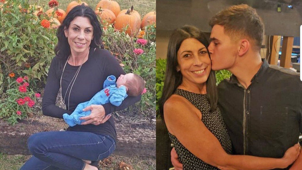 Abuela con su novio de 22