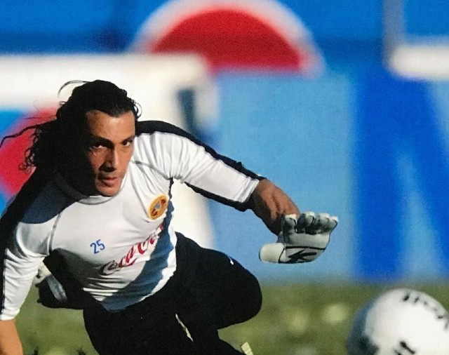 Foto de Adolfo Ríos como portero del América