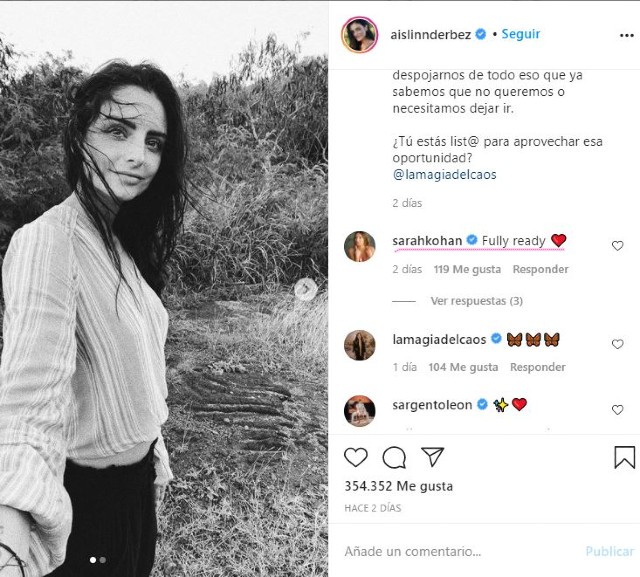 Aislinn Derbez sobre saber soltar: Sarah Kohan reacciona