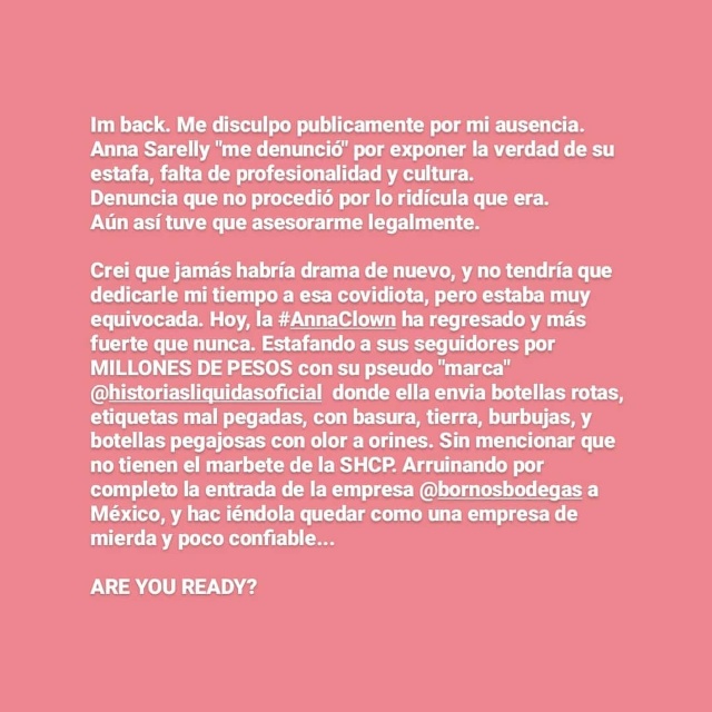 Denuncia Anna Sarelly