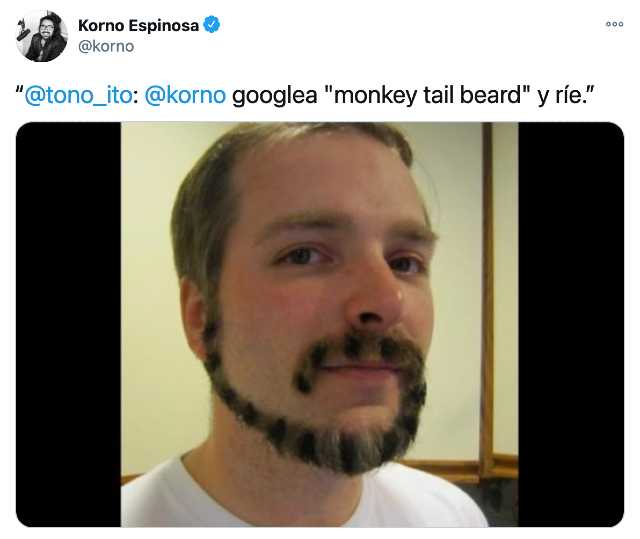 Llega la barba cola de mono