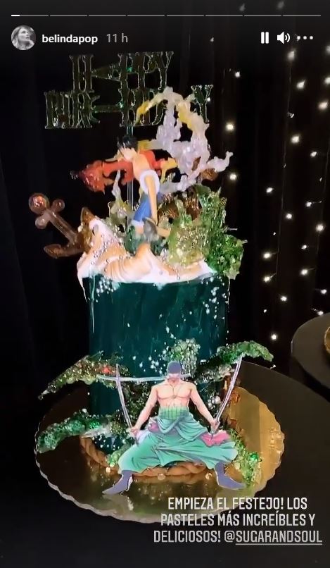 Belinda festeja el cumpleaños de Nodal y revela que es otaku