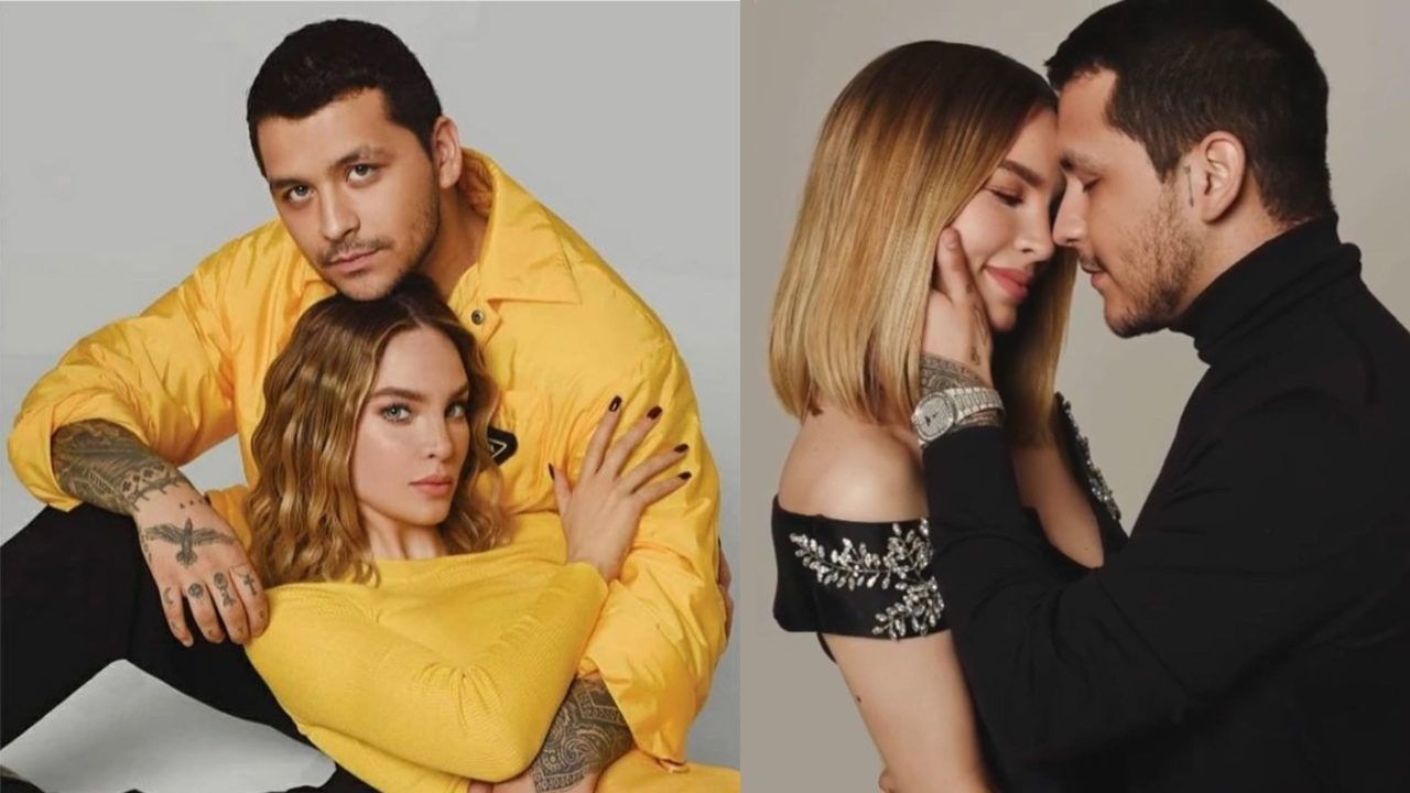 Belinda y Nodal abrazados