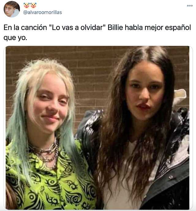 Reacciones a la canción de Billie Eilish y Rosalía