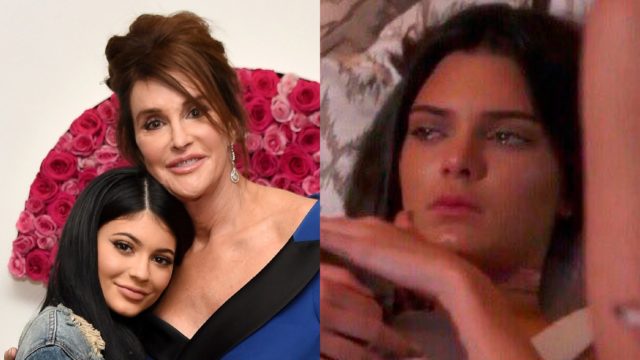 Caytlin Jenner con Kyle y Kendall jenner llorando